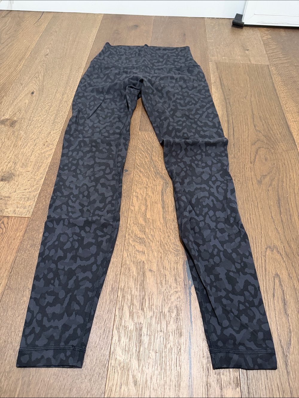Lululemon Black Animal Print High-Waist Leggings